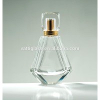 30ml 50ml square crystal glass perfume bottle with good quality