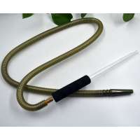 OEM PE plastic hose no awfu smells glass handle hookah hose