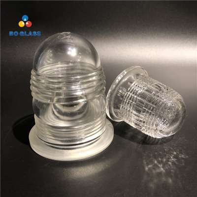 High quality pressed glass lamp covers for outdoor lighting