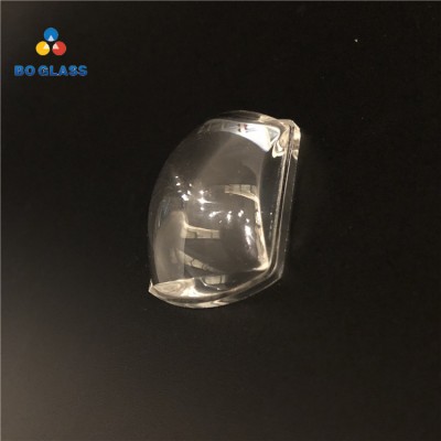 Customized high clear pattern pressed prism borosilicate lenses from China factory