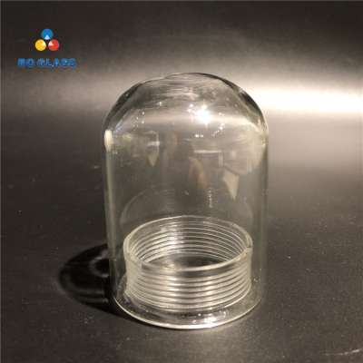 Customized Clear Light Cover Pyrex Borosilicate Glass lampshade for indoor lighting