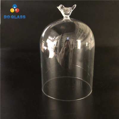 Custom-shaped Borosilicate Glass Display Dome Flask Vase Cloche Glass Bell Jar