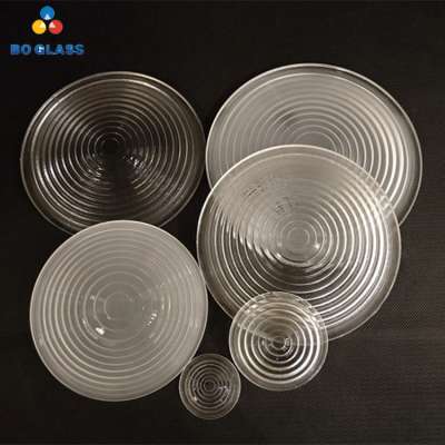 D50~D300mm Mold Pressed Frosted Glass Fresnel Lens for Lighting