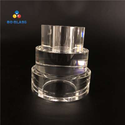 Customized size and shape glass candle holder