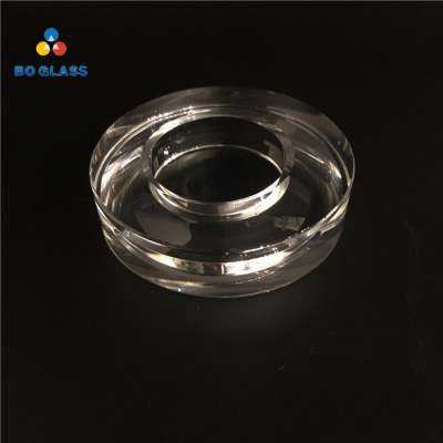 Customized pattern pressed prism borosilicate lenses from China Manufacture