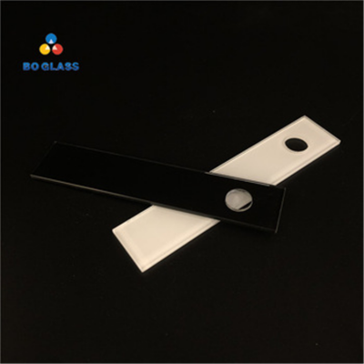 Customized screen printed rectangular switch tempered glass sheet for control panel