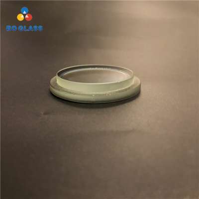 Round silk-screen coated soda lime glass step glass is used for lighting